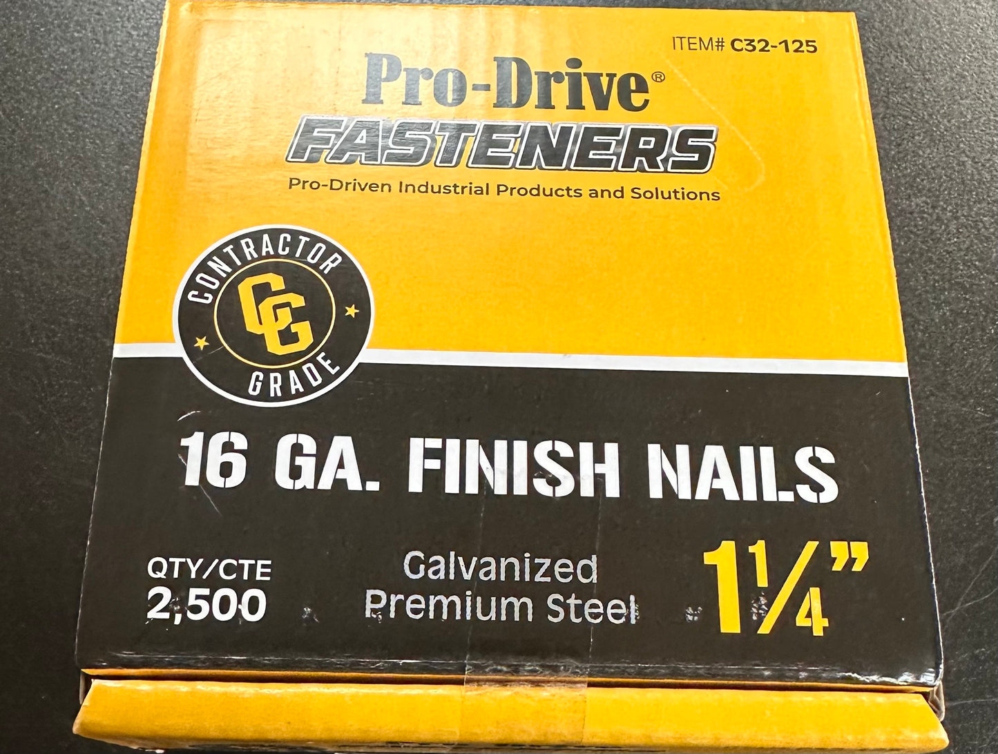 Pro-Drive 1 1/4" 16 Ga. Straight Finish Nails